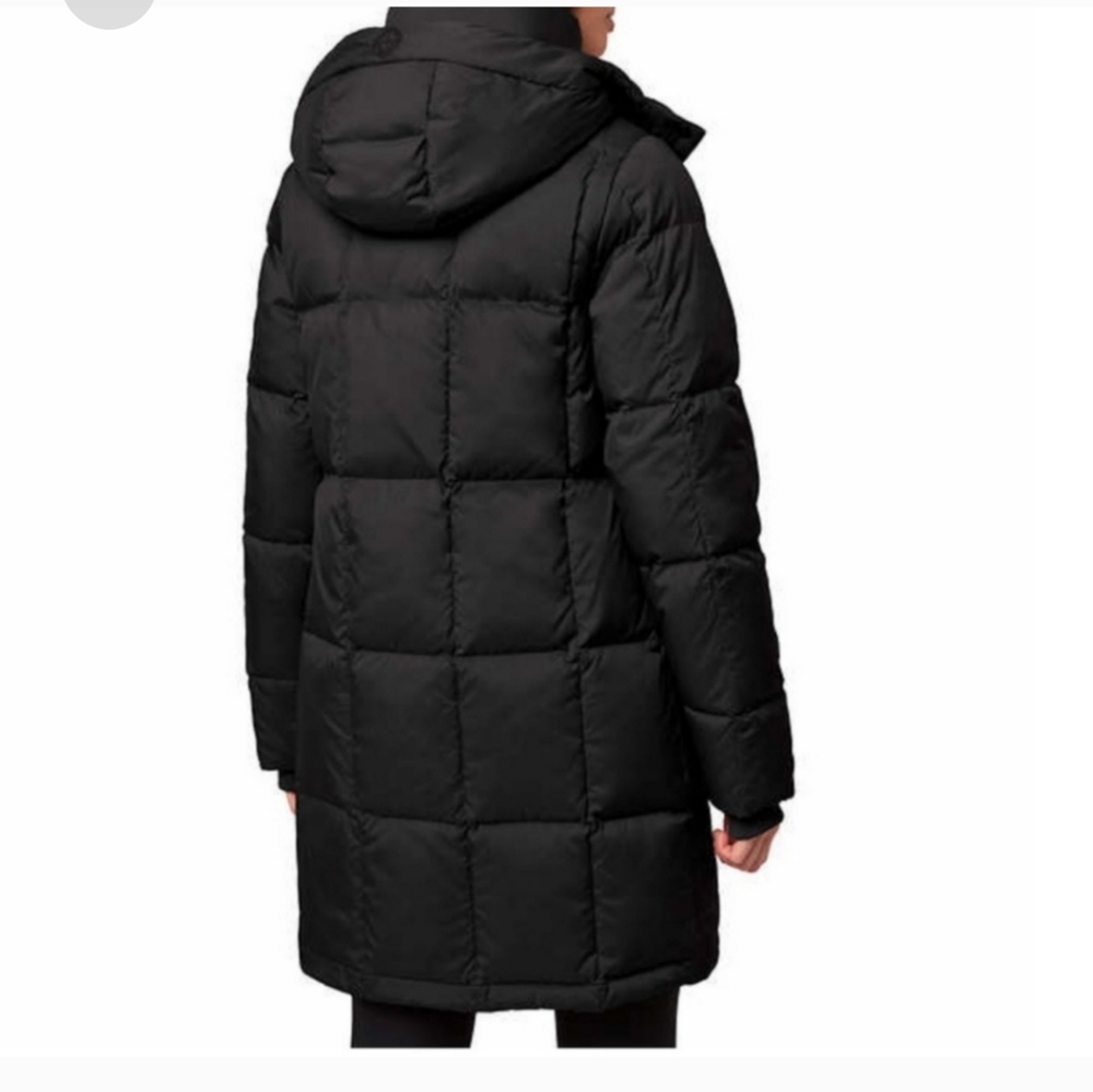 Mondetta Ladies Square Quilted Down Parka ~ BLACK - Picture 6 of 9